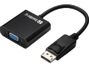SANDBERG Adapter DisplayPort>VGA - DisplayPort - VGA (D-Sub) - Männlich - Weiblich - 1920 x 1080 Pixel - 1920 x 1080 (HD 1080)